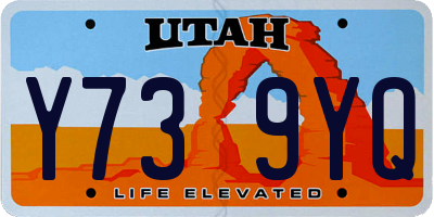 UT license plate Y739YQ