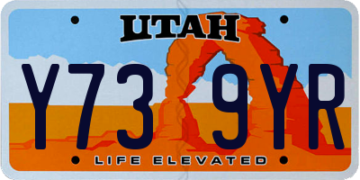 UT license plate Y739YR