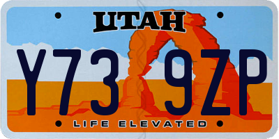 UT license plate Y739ZP