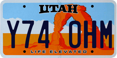 UT license plate Y740HM