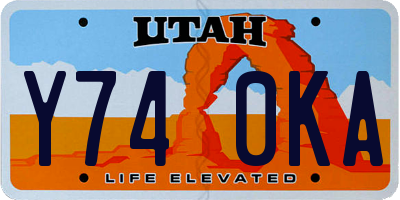 UT license plate Y740KA