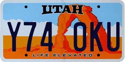 UT license plate Y740KU