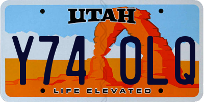 UT license plate Y740LQ