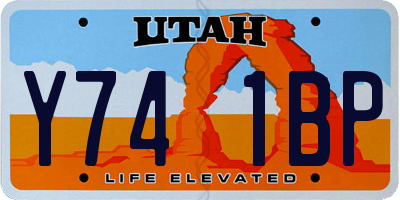 UT license plate Y741BP