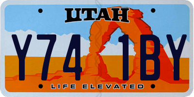 UT license plate Y741BY