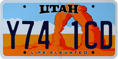 UT license plate Y741CD