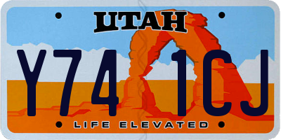 UT license plate Y741CJ