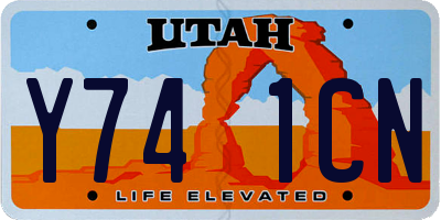 UT license plate Y741CN