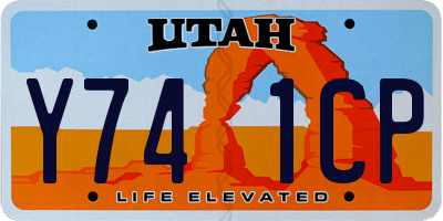 UT license plate Y741CP