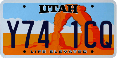 UT license plate Y741CQ