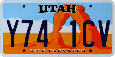 UT license plate Y741CV