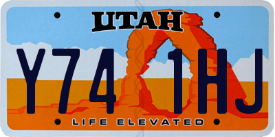 UT license plate Y741HJ