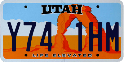 UT license plate Y741HM