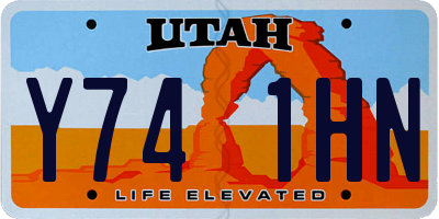 UT license plate Y741HN