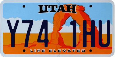 UT license plate Y741HU