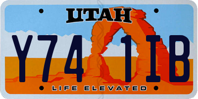 UT license plate Y741IB
