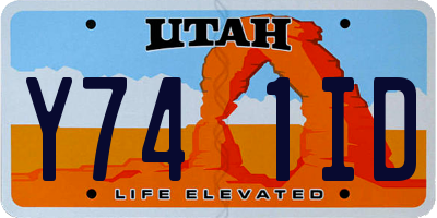 UT license plate Y741ID