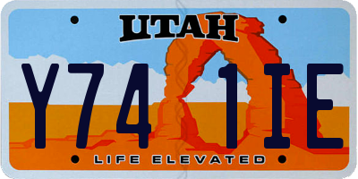 UT license plate Y741IE