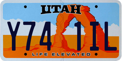 UT license plate Y741IL