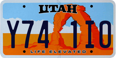 UT license plate Y741IO