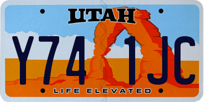 UT license plate Y741JC