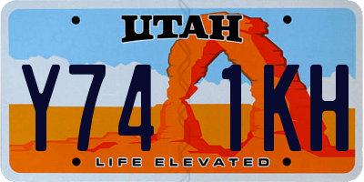 UT license plate Y741KH