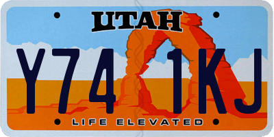 UT license plate Y741KJ