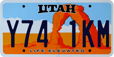 UT license plate Y741KM