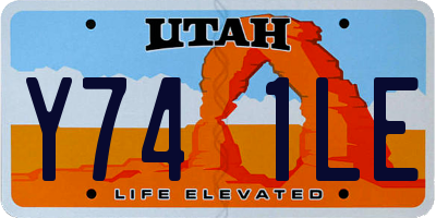 UT license plate Y741LE