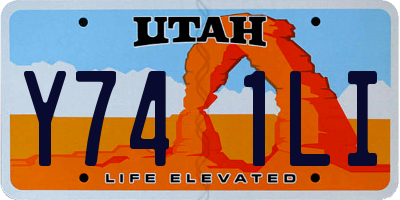 UT license plate Y741LI