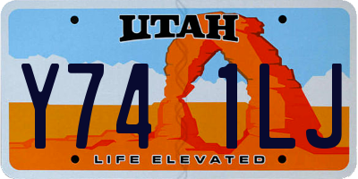 UT license plate Y741LJ