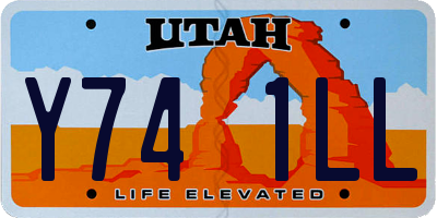 UT license plate Y741LL