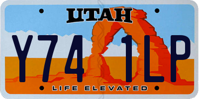 UT license plate Y741LP