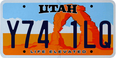 UT license plate Y741LQ