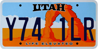UT license plate Y741LR