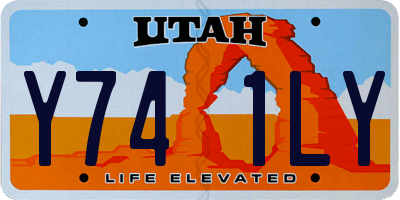 UT license plate Y741LY