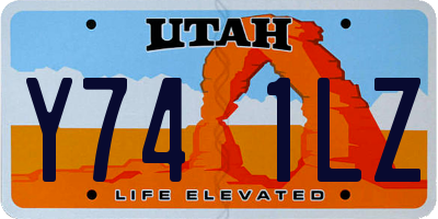 UT license plate Y741LZ