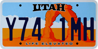 UT license plate Y741MH