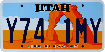 UT license plate Y741MY