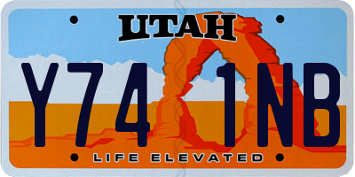 UT license plate Y741NB