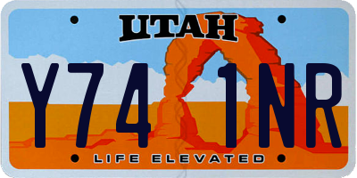 UT license plate Y741NR
