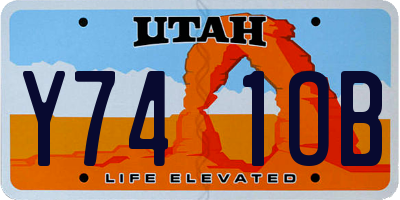 UT license plate Y741OB