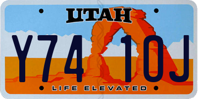 UT license plate Y741OJ