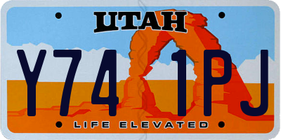 UT license plate Y741PJ
