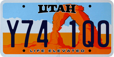 UT license plate Y741QO