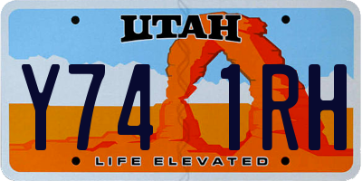 UT license plate Y741RH