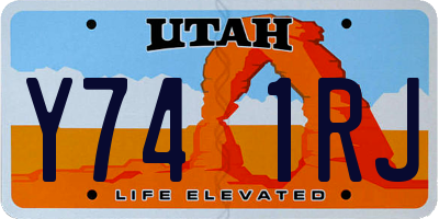 UT license plate Y741RJ