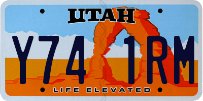 UT license plate Y741RM