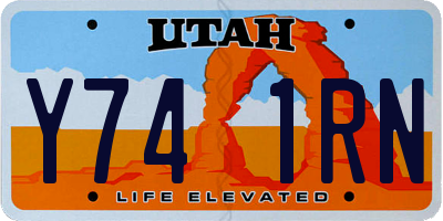 UT license plate Y741RN