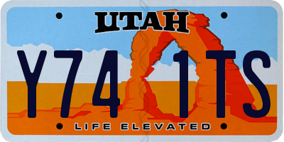 UT license plate Y741TS